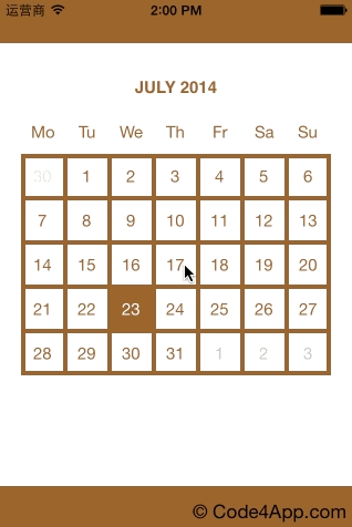 基于ios,iphone,maccustomcalendar万能日历毕业论文设计,课程,ppt